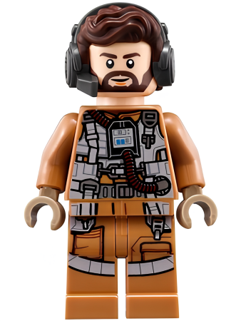 Минифигурка Lego Star Wars Resistance Speeder Pilot (Nodin Chavdri) sw0883 U